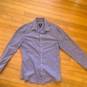 Gray long sleeve H&M button up